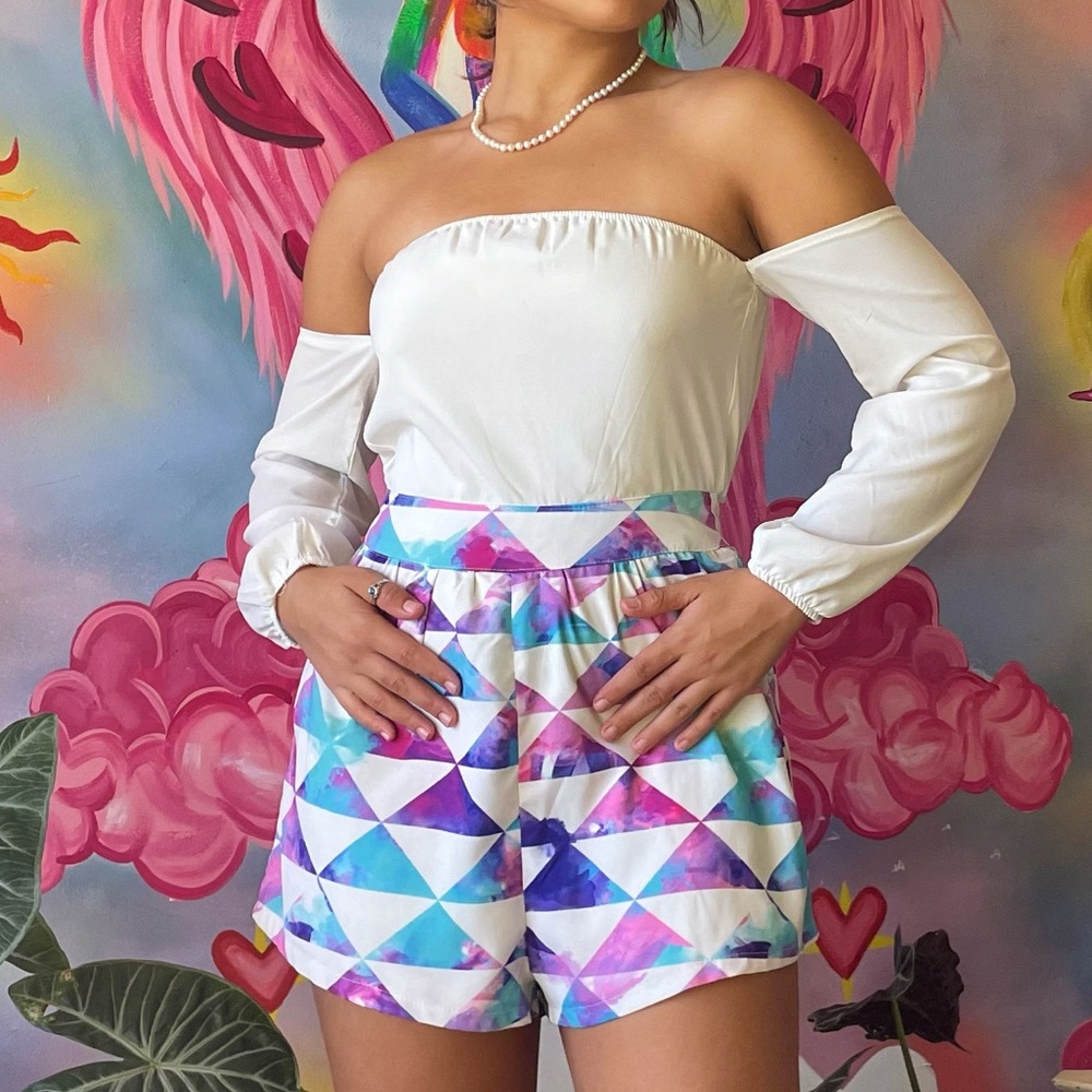 Off The Shoulder Romper - image 1